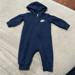 Nike Hooded Romper Baby Boy Size 6 Months